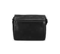 Jost Glasgow Maletín Bloqueo RFID Piel natural 34 cm Compartimento para el portátil negro
