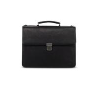 Jost Glasgow Maletín Bloqueo RFID Piel natural 40 cm Compartimento para el portátil negro