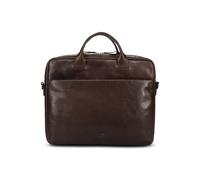 Jost Glasgow Maletín Piel natural 37 cm Compartimento para el portátil marrón