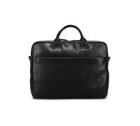 Jost Glasgow Maletín Piel natural 40 cm Compartimento para el portátil negro
