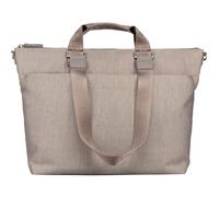 Jost maletín bolso shopper con compartimento para portátil Bergen Business Shopper Stone marrón topo