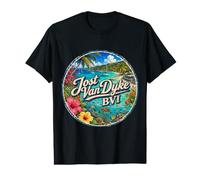 Jost Van Dyke Islas BVI Bahamas Playas de Arena Blanca Camiseta gráfica económica