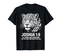 Josué 1:9 Jaguar Faith Strength Camiseta