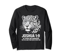 Josué 1:9 Jaguar Faith Strength Manga Larga