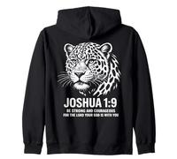 Josué 1:9 Jaguar Faith Strength Sudadera con Capucha