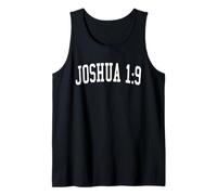 Josué 1:9 versículo bíblico Cristiano Estilo Universitario Envejecido Camiseta sin Mangas