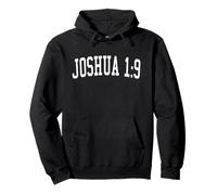 Josué 1:9 versículo bíblico Cristiano Estilo Universitario Envejecido Sudadera con Capucha