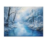 JOSUE Modernos Salon lienzo flore Decoracion Cuadros, Azul PóSter Pintura Lienzos Cuadros Decorativos SalóN Dormitorio Comedor Oficina Decoracion - 70x100cm Sin marco