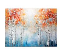 JOSUE Modernos Salon lienzo flore Decoracion Cuadros, Naranja PóSter Pintura Lienzos Cuadros SalóN Dormitorio Comedor Oficina Decoracion - 40x60cm Sin marco