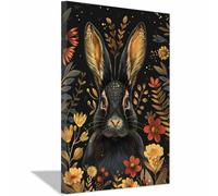 JOSUE Oro - Plata Cuadros Decoracion Salon Modernos Lienzos Animales Pintura Poster Impresión de Imagen Foto Cuadros Decorativos Salon（Negro 29-70x100cm Enmarcado