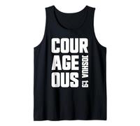 Josué Valiente 1:9 fe Cristiana Jesús Sea Valiente Camiseta sin Mangas