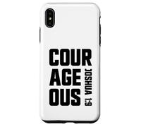 Josué Valiente 1:9 fe Cristiana Jesús Sea Valiente Carcasa para iPhone XS MAX