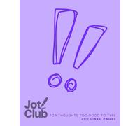 Jot Club 8x10” Lined Notebook - 200 Pages, Exclamation Pastel Design - Aesthetic Journal for Writing, Notes, and Ideas - Soft Gloss Cover Stationery: For thoughts too good to type