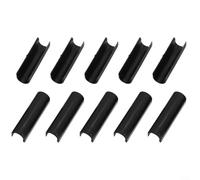 Jotekonoby 10 fundas protectoras de plástico en forma de U, herramientas de corte manual, piezas de repuesto para accesorios de taller de azulejos de cerámica (10 unidades, negro)
