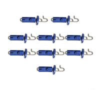 Jotekonoby 10 ganchos de cebo de pesca de liberación rápida para aparejos de pesca en el mar, ABS + aparejos de terminal de acero inoxidable, compatibles con la mayoría de las mallas de pesca