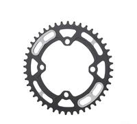 Jotekonoby 44-52T - Plato de bicicleta para bielas 104BCD, anillo de cadena única de aleación de aluminio de 8/9/10/11 velocidades con agujero de clavo sin ranura, compatible con 3 piezas y 2-P (52T)