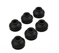 Jotekonoby 6 botas de goma para juntas esféricas y extremos de barra de acoplamiento, cubierta antipolvo, polainas de maletero, fácil instalación, protección de mantenimiento del vehículo