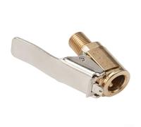 Jotekonoby Adaptador de boquilla de aire de metal de 8 mm para válvula de inflado de neumáticos de camión, clip de cabeza de conector de 40 mm de longitud, hasta 25 kg de presión, compatible con rosca