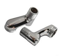 Jotekonoby Adaptador de cabezal de ducha de válvula de ángulo ajustable, construcción de acero inoxidable 304, conector de rosca G1/2 compatible con la mayoría de grifos de pared,