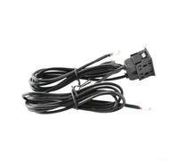 Jotekonoby Adaptador de cable de extensión de interfaz de panel de puerto USB y USB-C para salpicadero de coche, 145 cm con conectores de 4 pines y 6 pines, ABS Mater