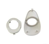 Jotekonoby Adaptador de montaje de altavoz de agudos de pilar A de plástico para coche, 2 piezas, para kit de anillo, 49 mm y 69,5 mm de diámetro interior, para tweeters de 6,3 cm, color blanco