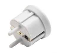 Jotekonoby Adaptador de toma de tierra antiestática para toma de tierra, dispositivo de seguridad para enchufe de pared del hogar, protección de conexión a tierra, compacto, 5 cm, plástico blanco