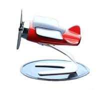 Jotekonoby Ambientador solar para coche con rotación automática, dispensador de aroma alimentado por energía solar para interior del coche, adorno de escritorio en rojo, blanco (rojo)