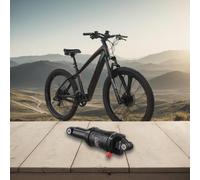 Jotekonoby Amortiguador Aire Bicicleta 165mm Terreno Irregular Amortiguador | Aleación aluminio, ajuste presión aire, tamaño 125mm, ideal senderos técnicos, reduce vibraciones fuertes