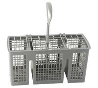 Jotekonoby Bandeja de cubiertos para lavavajillas Bosch -Siemens -Neff -Constructa - Cesta de cubiertos, mango desmontable, organizador gris para utensilios de lavavajillas