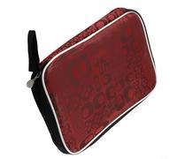 Jotekonoby Bolsa portátil para raquetas de tenis de mesa para palas, funda de almacenamiento de tela Oxford con asa, se adapta a raquetas rectangulares, ligera y duradera, 28 x 17.5 (rojo)