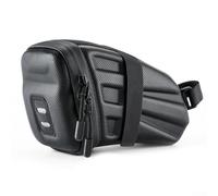 Jotekonoby Bolsa trasera para bicicleta de montaña y carretera, alforja rígida con tira reflectante, impermeable, 19 x 12 cm, ligera, 133 g, compatible