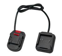 Jotekonoby Cable convertidor adaptador de batería de 18 V con interfaz de alimentación CC compatible con herramientas eléctricas BL1830 BL1840 BL1850 Series Construcción de plástico negro (B)
