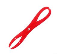 Jotekonoby Calibre de medición de 12 pulgadas para escultura de arcilla y cerámica, pinza de plástico con patas dobladas para artistas de cerámica, herramienta de medición de escultura roja para