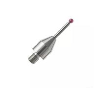 Jotekonoby Carburo para sonda táctil CMM con vástago roscado y punta de bola roja para medición de precisión, lápiz capacitivo no magnético resistente al desgaste para inspección CMM y EDM (A-5003
