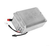 Jotekonoby Cargador integrado para scooter eléctrico para Max, módulo de carga de repuesto con carcasa de metal, 117 x 71 x 43 mm, color plateado, compatible con MAX