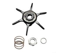 Jotekonoby Carrete de pesca con seis llaves para carrete Daiwa Pd106 Pr100, herramienta de reparación de pesca, con tornillos hexagonales, resorte grande y junta (negro)