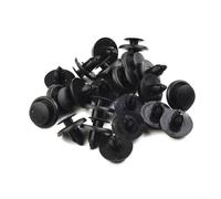 Jotekonoby Clips de empuje para parachoques de coche, juego de retenedores de remaches de plástico, agujero de 7 mm de diámetro, clips negros para panel de carrocería de automóvil, 30 unidades