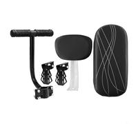 Jotekonoby Cojín trasero para asiento de bicicleta para niños con soporte para reposabrazos y reposapiés, para asiento trasero de bicicleta, kit de accesorios compatible con la mayoría de bicicletas y