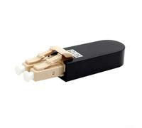 Jotekonoby Conector de bucle trasero de fibra óptica LC/UPC, adaptador multimodo único para OM3 OM4 LC para cable, herramienta de probador de fibra óptica, bucle de red (OM2 50/125)