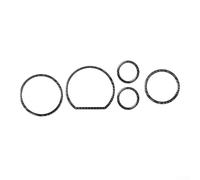 Jotekonoby Cubierta de fibra de carbono para velocímetro Tundra 2007-2013 y Sequoia 2008-2015, 5 piezas de instrumentos de tablero interior Clu