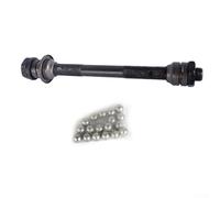 Jotekonoby Eje trasero para Novatec 135 mm hueco de repuesto con rodamientos, compatible con bicicletas de montaña, kit de eje de acero de liberación rápida, negro (KIT2)