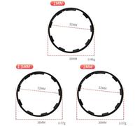 Jotekonoby Espaciador de rueda libre de aleación de aluminio para cuerpo de buje libre de bicicleta, juego de arandelas de buje de 1,5 mm y 2,5 mm en negro y azul, compatible con ajuste de soporte