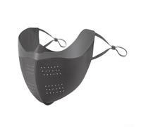 Jotekonoby Funda de protección solar sin costuras para mujeres y hombres, tela de hilo de hielo, protector facial UV para deportes al aire libre, polaina de cuello transpirable que absorbe la humedad