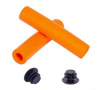 Jotekonoby Grips - Manillar de espuma para bicicleta de 130 mm, esponja antideslizante, cómodo para bicicleta, cubierta suave, compatible con manillares de silicona de 222 mm (naranja)