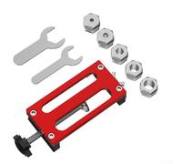 Jotekonoby Herramienta de perforación de perfil de aluminio, localizador de perforación de configuración rápida con múltiples tamaños de apertura para ayuda de posicionamiento personalizable, aleación