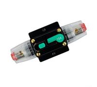 Jotekonoby Interruptor de circuito CC impermeable 10A-100A Amp 12V-48V botón de reinicio manual para protección eléctrica automotriz, marina, barco (15A)