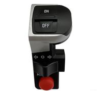 Jotekonoby Interruptor eléctrico para bicicleta de montaña, para bicicleta, scooter, conjunto de control de manillar 3 en 1 con faro y botón de intermitente, compatible con E-For Bike