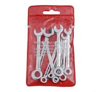 Jotekonoby Juego de 10 mini llaves para mantenimiento multiusos, herramientas manuales compactas y portátiles (rojo británico)