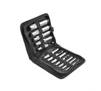 Jotekonoby Juego de 12 perforadoras huecas de 3 a 19 mm para manualidades de cuero, junta de correa de reloj, acero al carbono tratado térmicamente, herramienta de perforación redonda compatible con