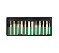 Jotekonoby Juego de brocas con revestimiento de esmeril, vástago de 3 mm para herramientas rotativas Dremel, puntas de precisión de 1 mm para joyas, vidrio de mar y conchas, 30 piezas con juego de